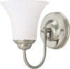Nuvo Lighting 60-1912 Dupont Collection One Light Energy Star Efficient GU24 Wall Sconce in Brushed Nickel Finish