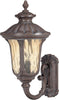 Nuvo Lighting 60-2001 Beaumont Collection Three Light Exterior Outdoor Wall Lantern in Fruitwood Finish