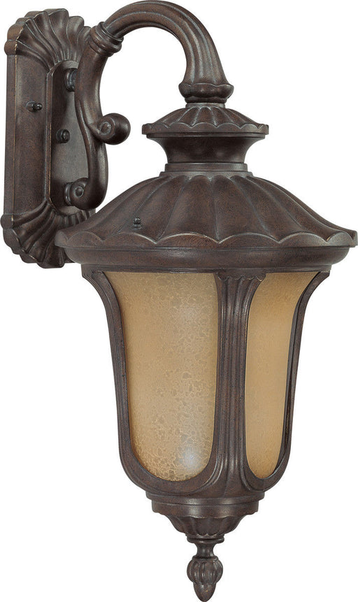 Nuvo Lighting 60-3906 Beaumont Collection One Light Energy Star Efficient Exterior Outdoor Wall Lantern in Fruitwood Finish