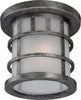 Nuvo Lighting 60-5736 Manor Collection One Light Energy Star GU24 Exterior Outdoor Ceiling Lantern in Aged Silver Finish