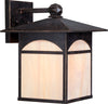 Nuvo Lighting 60-5753 Canyon Collection One Light Energy Efficient GU24 Exterior Outdoor Wall Lantern in Umber Bronze Finish