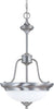 Nuvo Lighting 60-1809 Glenwood Collection Two Light Hanging Pendant Chandelier in Brushed Nickel Finish