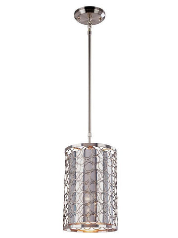 Z-Lite Lighting 185-6 Saatchi Collection One Light Hanging Mini Pendant in Chrome Finish
