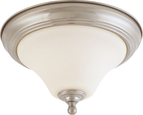 Nuvo Lighting 60-41904 Dupont Collection One Light Energy Star Efficient LED GU24 Flush Ceiling Mount  in Brushed Nickel Finish