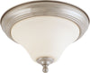 Nuvo Lighting 60-1904 Dupont Collection One Light Energy Star Efficient GU24 Flush Ceiling Mount  in Brushed Nickel Finish