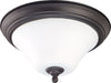 Nuvo Lighting 60-1924 Dupont Collection One Light Energy Star Efficient GU24 Flush Ceiling Mount  in Dark Chocolate Finish