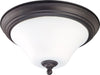 Nuvo Lighting 60-41925 Dupont Collection Two Light Energy Star Efficient LED GU24 Flush Ceiling Mount  in Dark Chocolate Finish