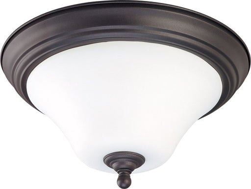 Nuvo Lighting 60-1926 Dupont Collection Two Light Energy Star Efficient GU24 Flush Ceiling Mount  in Dark Chocolate Finish