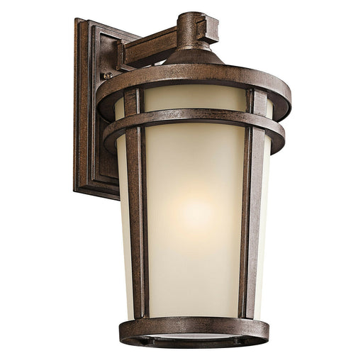 Kichler Lighting 49073BSTFT-LED Atwood Collection One Light Energy Saving Exterior Outdoor Wall Lantern in Brownstone Finish