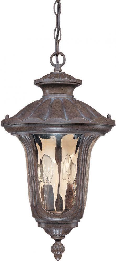 Nuvo Lighting 60-2008 Beaumont Collection Two Light Exterior Outdoor Wall Lantern in Fruitwood Finish