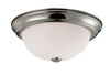 Z-Lite Lighting 2109F3 Athena Collection Three Light Ceiling Flush Mount in Brushed Nickel Finish