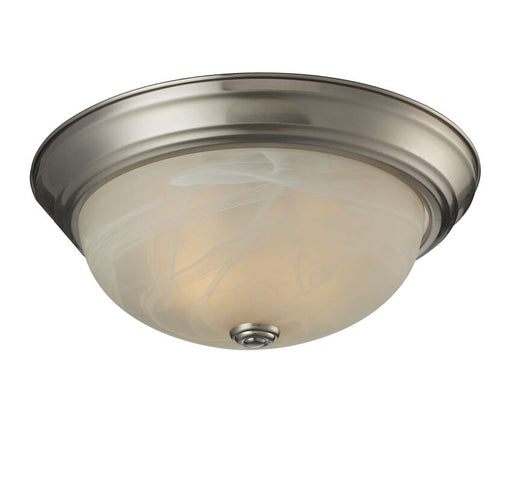 Z-Lite Lighting 2110F2 Athena Collection Two Light Ceiling Flush Mount in Brushed Nickel Finish