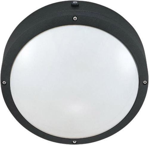 Nuvo Lighting 60-2541 Hudson Collection Two Light Energy Efficient GU24 Exterior Outdoor Wall or Ceiling Fixture in Matte Black Finish