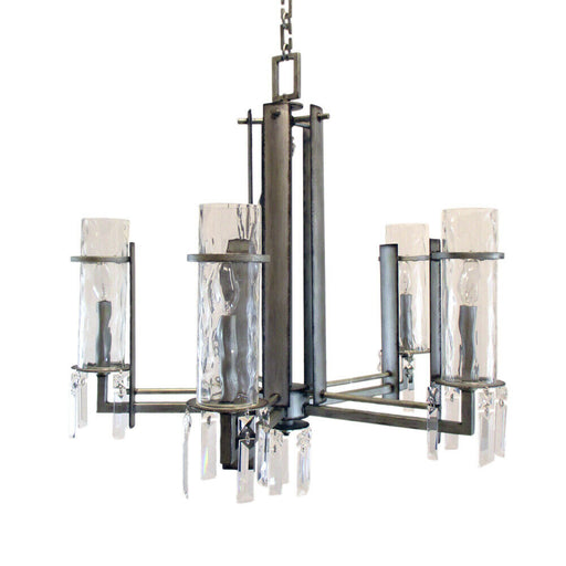 Kalco Lighting 2659 SV Ashmore Collection Five Light Chandelier in Aged Silver Finish