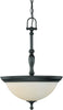 Nuvo Lighting 60-2783 Bella Collection Three Light Hanging Chandelier in Aged Bronze Finish