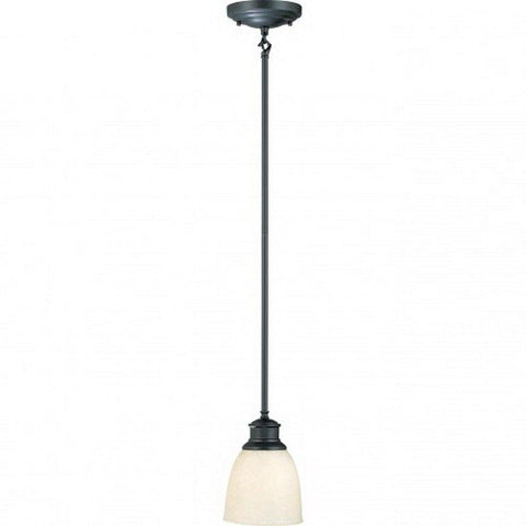 Nuvo Lighting 60-2785 Bella Collection One Light Hanging Mini Pendant in Aged Bronze Finish