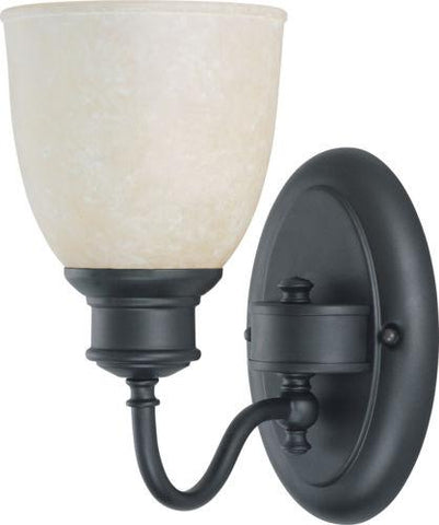 Nuvo Lighting 60-2796 Bella Collection One Light Wall Sconce in Aged Bronze Finish