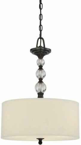 Quoizel Lighting DW2817D Downtown Collection Three Light Pendant Chandelier in Dusk Bronze Finish