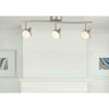 CE 38696 Three Light LED Directional Linear Semi Flush Ceiling Fixture in Brushed Nickel Finish