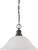 Nuvo Lighting 60-3363 Signature Collection One Light Energy Star Efficient G24 Hanging Pendant in Mahogany Bronze Finish