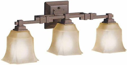 Aztec by Kichler Lighting 37908 Three Light Bath Vanity Wall Mount in Tannery Bronze Finish