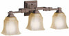 Aztec by Kichler Lighting 37908 Three Light Bath Vanity Wall Mount in Tannery Bronze Finish