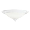 Kichler Lighting 380107 WH Two Light Energy Saving Fluorescent Ceiling Fan Light Kit in White Finish