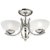 Aztec 38167 by Kichler Lighting Westwood Collection Semi Flush Ceiling Light in Polished Chrome Finish