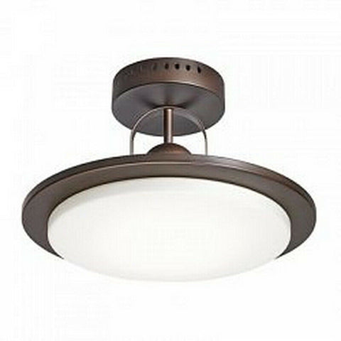 Kichler Lighting 38188 Integrated LED Semi Flush Ceiling Fixture in Oil Rubbed Bronze Finish
