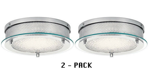 BLACK FRIDAY DEAL  -  Krystal Ice  LED Dual Mount (2 Pack) - Flush or Recessed Fixture in Chrome Finish