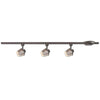 CE 38642 Three Light Convertible Basket Linear Line Voltage Track Kit in Antique Bronze Finish