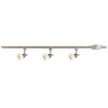 CE 38649 Three Light Linear Line Voltage Track Kit in Brushed Nickel Finish