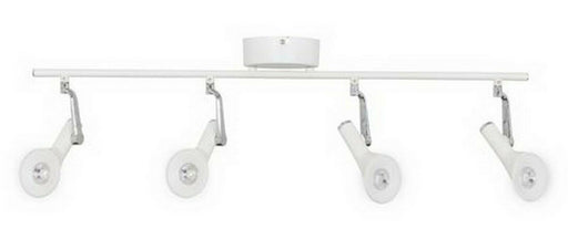 AFX HFF4450L30WH Hoffman Collection Four Light LED Ceiling Fixed Track in White and Chrome Finish