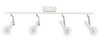 AFX HFF4450L30WH Hoffman Collection Four Light LED Ceiling Fixed Track in White and Chrome Finish
