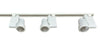 Nora NTE-810 Three Light Pillar LED Track Kit with End Feed Cord and Plug in White Finish