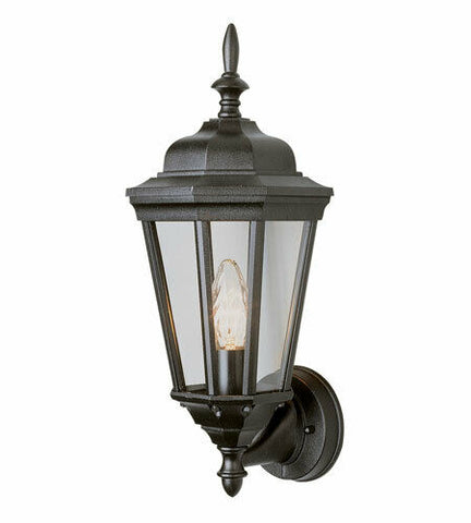 Trans Globe Lighting 4095 BK San Rafael Collection One Light Outdoor Wall Lantern in Black Finish