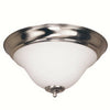 Trans Globe Lighting 4149708-LED BN Two Light Flush Ceiling Fixture in Brushed Nickel Finish