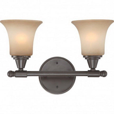 Nuvo Lighting 60-4162 Surrey Collection Two Light Bath Vanity Wall Mount in Vintage Bronze Finish