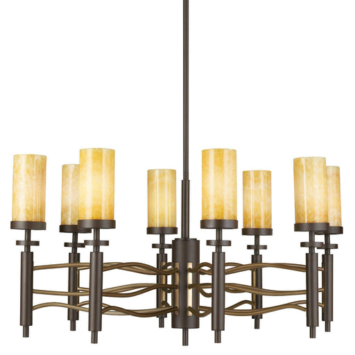 Kichler Lighting 42187OZ Eight Light Millry Collection Hanging Chandelier in Olde Bronze Finish