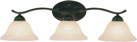 Trans Globe Lighting PL42827 ROB-LED Three Light Bath Wall in Rubbed Oil Bronze Finish