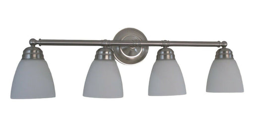 Trans Globe Lighting PL-43358-BN-LED Ardmore Collection Four Light Bath Vanity Wall Mount in Brushed Nickel Finish