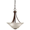 Aztec by Kichler Lighting 434633-LED Three Light Hanging Pendant Chandelier in Oil Rubbed Bronze Finish