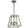 Kichler Lighting 43519 DAG Basford Collection Four Light Pendant in Distressed Gray Finish