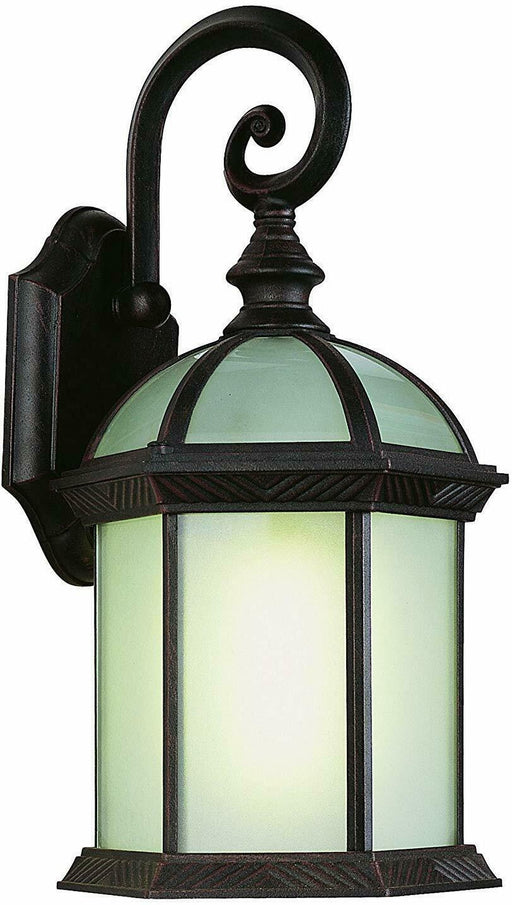 Trans Globe Lighting PL-44181BLK-LED One Light GU24 Outdoor Wall Mount Lantern in Black Finish