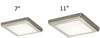 Black Friday Special : LED Square Flush Mount available in 7inch or 11inch