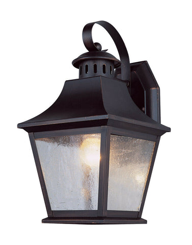Trans Globe Lighting PL-44871ROB LED Ridgecrest Collection One Light Outdoor Wall Mount Lantern in Rubbed Oil Bronze Finish