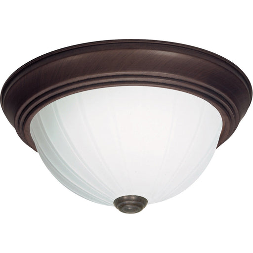 Nuvo Lighting 60-449 Signature Collection One Light Energy Star Efficient GU24 Flush Ceiling Mount in Old Bronze Finish