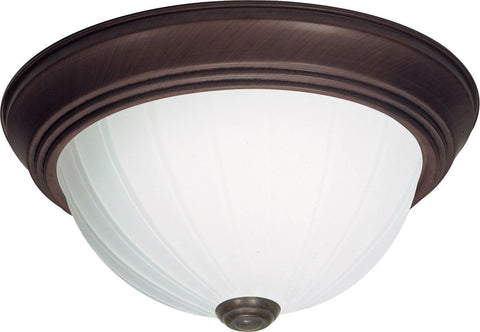 Nuvo Lighting 60-450 Signature Collection Two Light Energy Star Efficient GU24 Flush Ceiling Mount in Old Bronze Finish