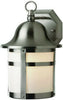 Trans Globe Lighting PL-44581BN-LED One Light Exterior Outdoor Wall Mount Lantern in Brushed Nickel Finish