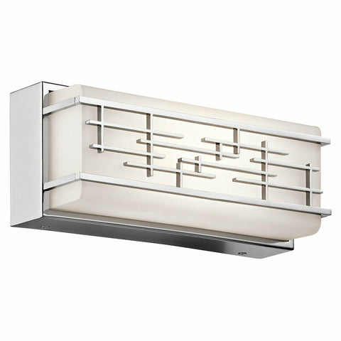 Kichler Lighting 45828CHLED Zolon Collection LED Bath Vanity Wall Mount in Polished Chrome Finish